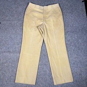 Corbin Corduroy Pants Mens 34x30 Beige Tan‎ Vintage Wide Wale Skater Preppy Golf